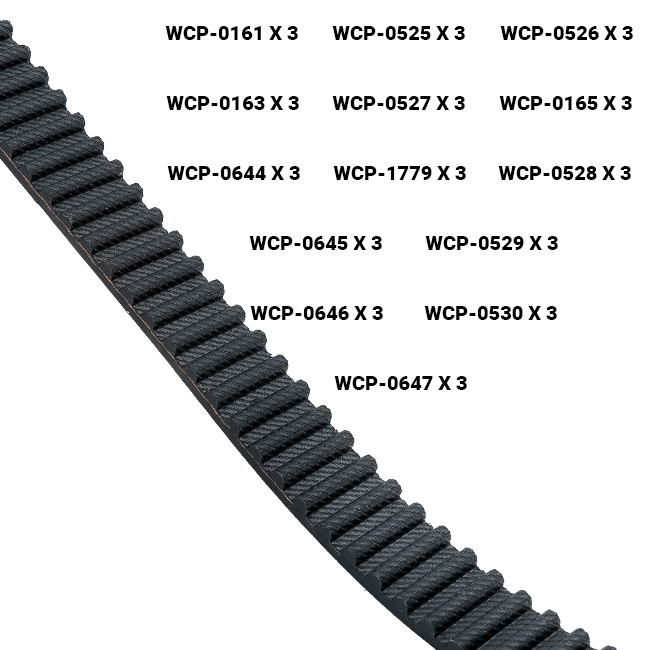 HTD 15mm Belts Bundle (30t-90t)