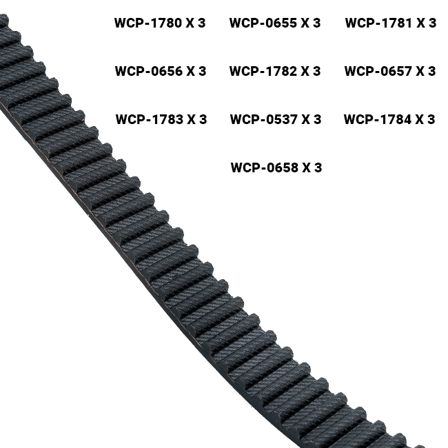 HTD 15mm Belts Bundle (155t-200t)