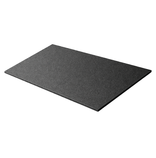 1/2" HDPE Sheet with Orange Peel Finish (Black, 24" x 48")