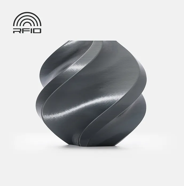 Bambu Lab Titan Gray PLA Silk+ (1.75mm, 1KG Spool)