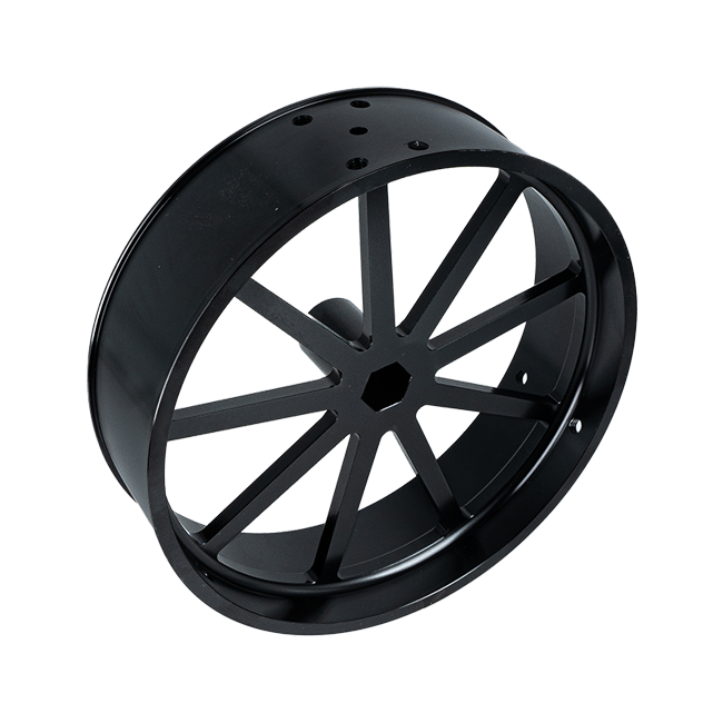 6" OD x 1.5" WD Aluminum Wheel (1/2" Hex Bore)