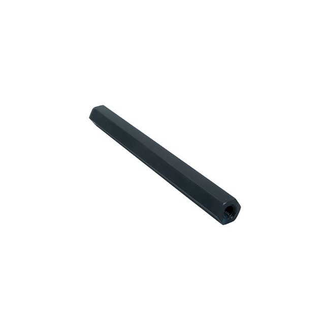 4" WD x #10-32 ID x 3/8" OD Aluminum Threaded Hex Standoffs (5-Pack)
