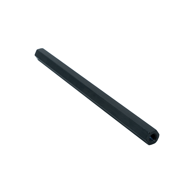 6" WD x #10-32 ID x 3/8" OD Aluminum Threaded Hex Standoffs (5-Pack)