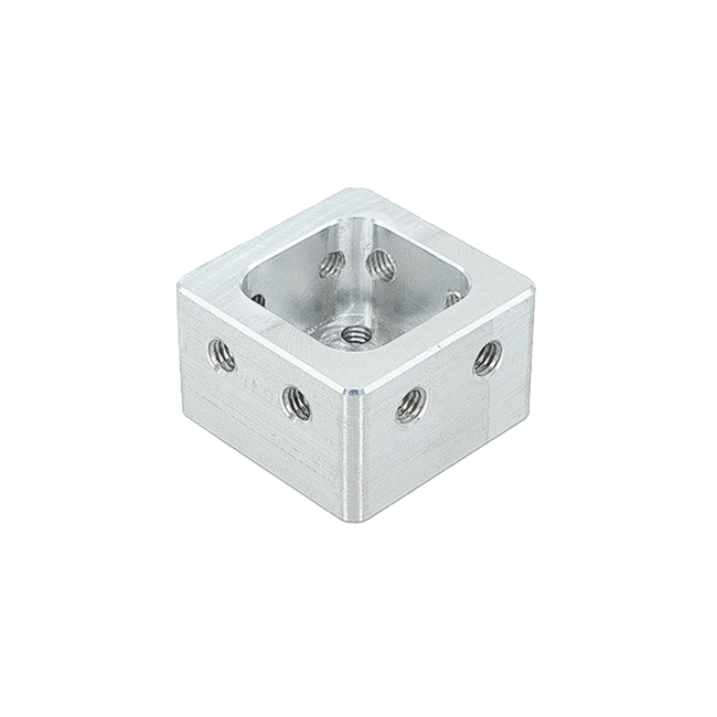 1.5"x1.5"x.125" Aluminum Tube Plug (#10-32 Tapped)