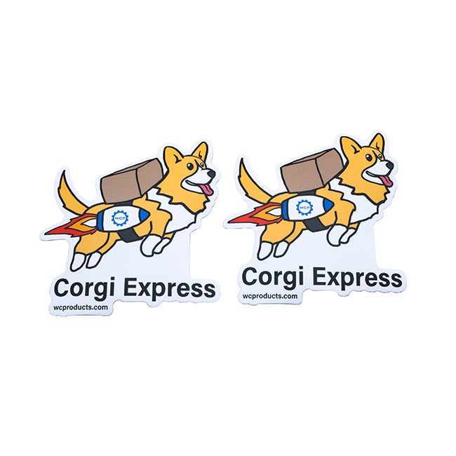 WCP Corgi Express Sticker