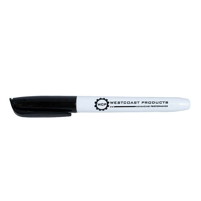 WCP Logo Dry Erase Marker (Black, 6-Pack)