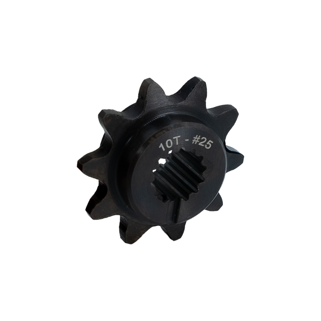 10t Steel Double Hub Sprocket (#25 Chain, Falcon Bore)