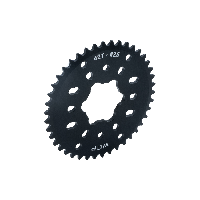 42t Aluminum Plate Sprocket (#25 Chain, SplineXL Bore)