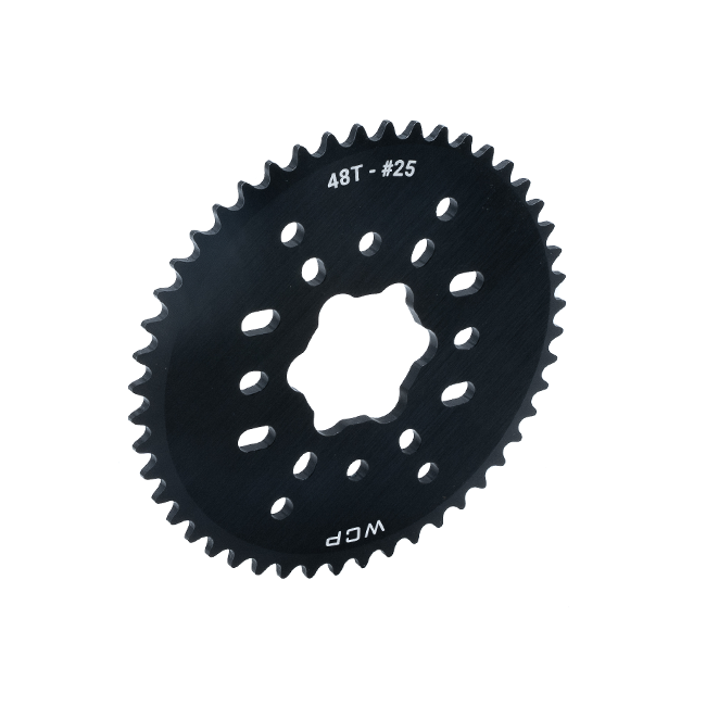 48t Aluminum Plate Sprocket (#25 Chain, SplineXL Bore)