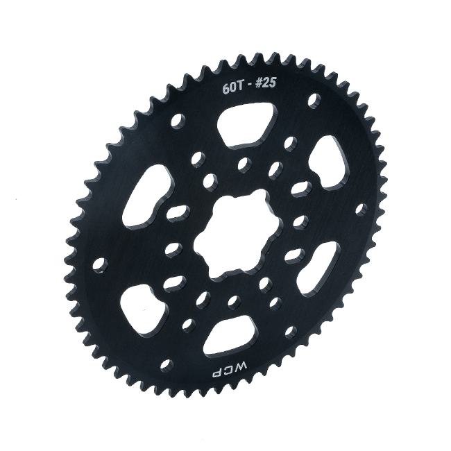 60t Aluminum Plate Sprocket (#25 Chain, SplineXL Bore)