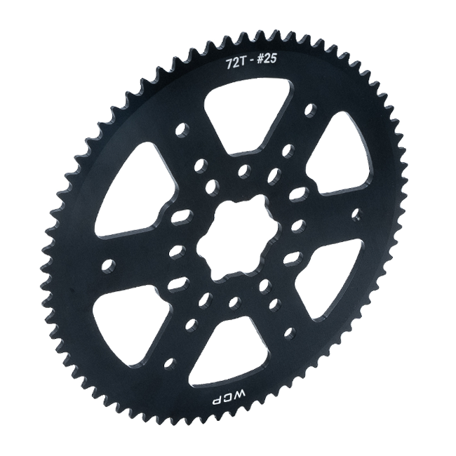 72t Aluminum Plate Sprocket (#25 Chain, SplineXL Bore)