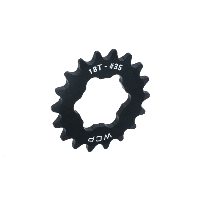 18t Aluminum Plate Sprocket (#35 Chain, SplineXL Bore)