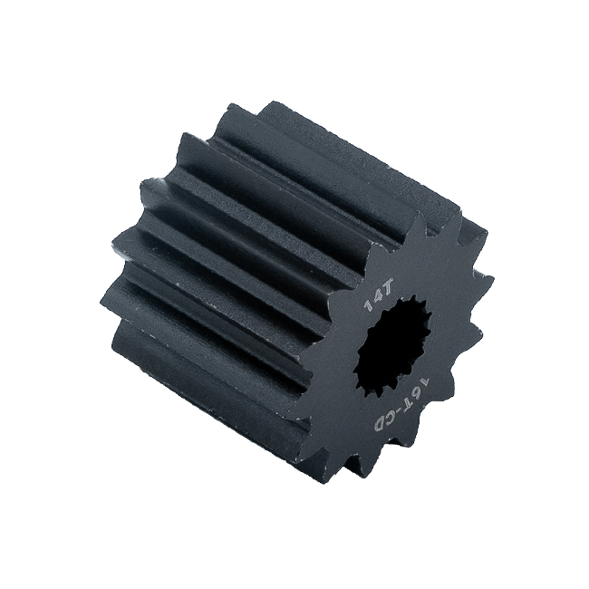 14t Steel Spur Gear (20 DP, 16t Center Distance, 8mm SplineXS Bore)