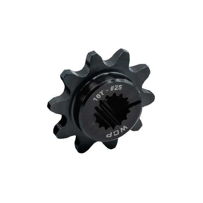 10t Steel Double Hub Sprocket (#25 Chain, 8mm SplineXS Bore)