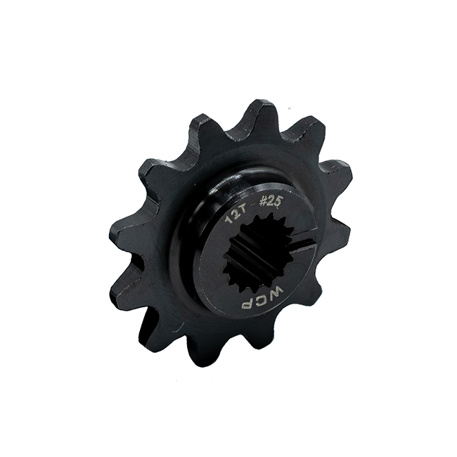 12t Steel Double Hub Sprocket (#25 Chain, 8mm SplineXS Bore)