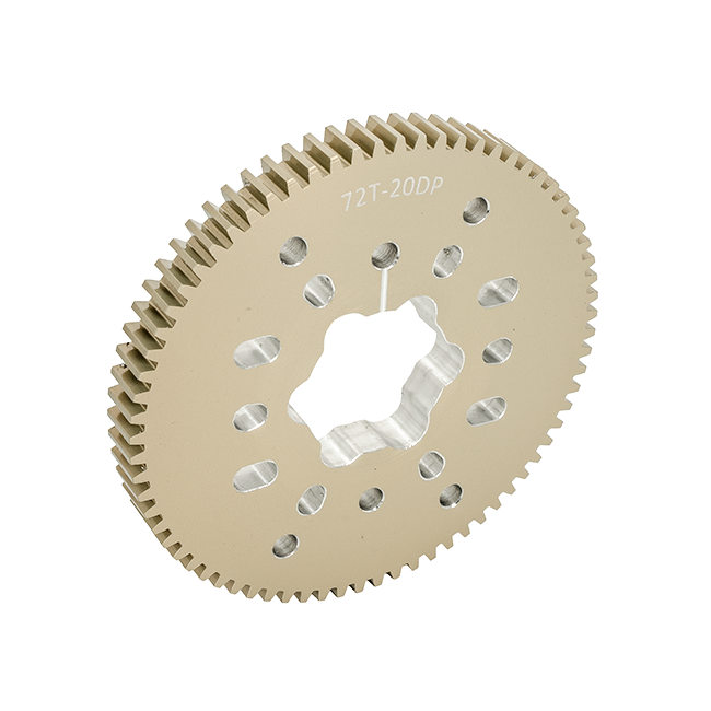 72t Aluminum Spur Gear (20 DP, SplineXL Bore)