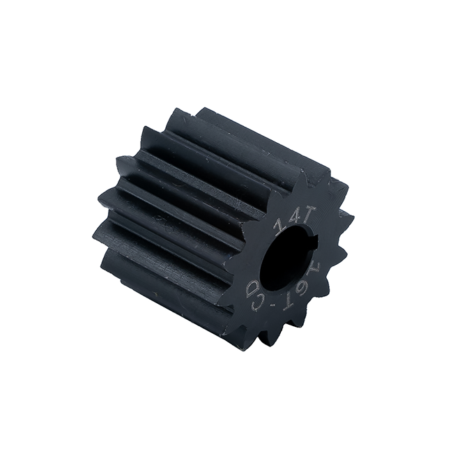 14t Steel Spur Gear (20 DP, 16t Center Distance, 8mm Key Bore)