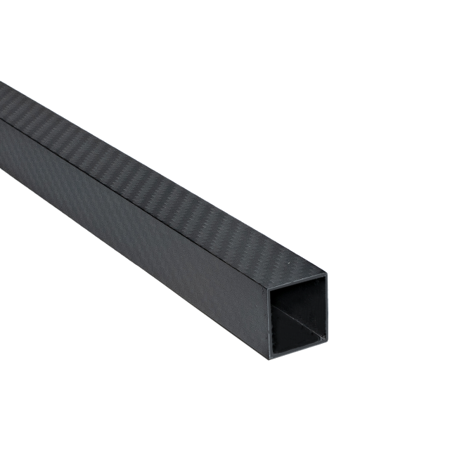 1" x 1" x 1mm Carbon Fiber Tube Stock (47")