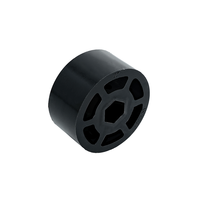 2" OD x 1" Wide Straight Flex Wheel (1/2" Hex, 60A)