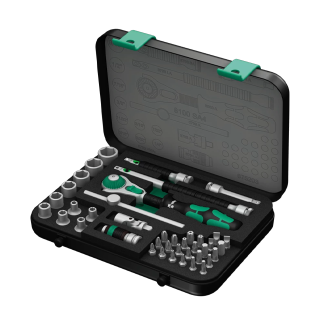 1/4" Drive Zyklop Speed Ratchet Set (Imperial, 41 Pieces)
