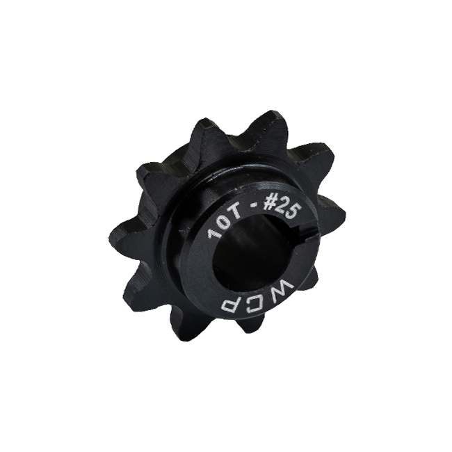 10t Steel Double Hub Sprocket (#25 Chain, 8mm Key Bore)