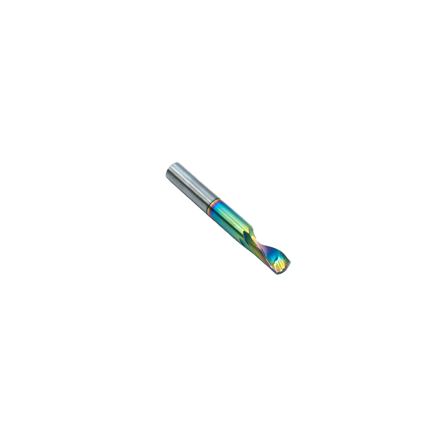 6mm Single Flute Carbide Endmill (12mm Cut Length, DLC Coated)
