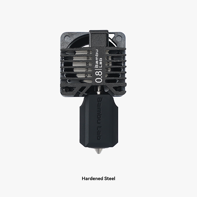 0.8mm Hardened Steel Complete Hotend with Nozzle, X1C