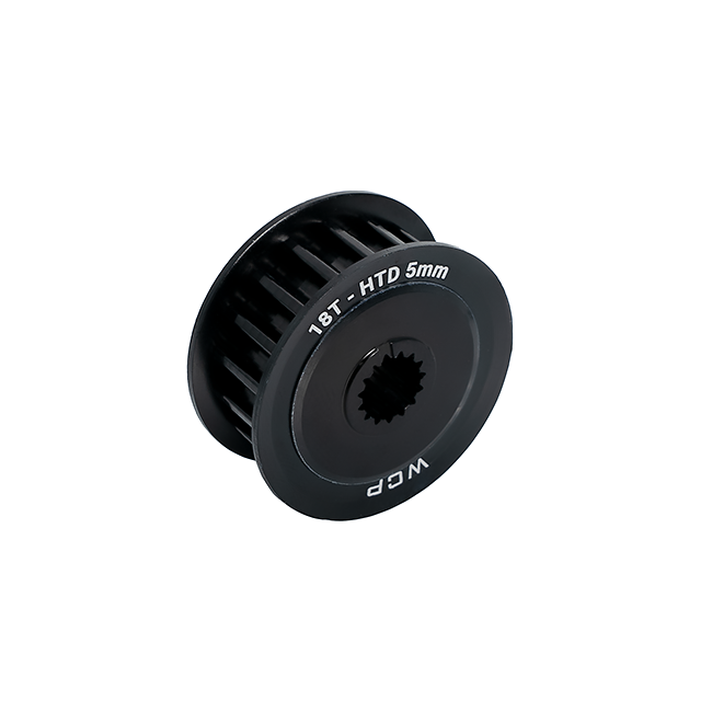 18t x 9mm Wide Aluminum Pulley (HTD 5mm, 8mm SplineXS Bore)