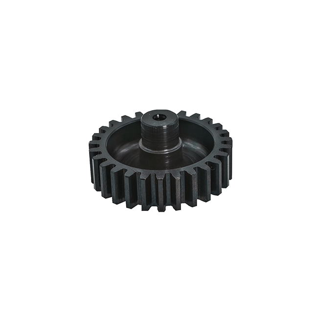 27t Pocketed Steel Spur Gear (20 DP, 3/8" Round, 1/4" Round)
