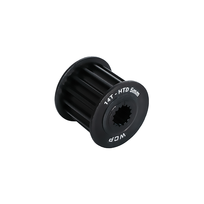 14t x 15mm Wide Aluminum Pulley (HTD 5mm, 8mm SplineXS Bore)