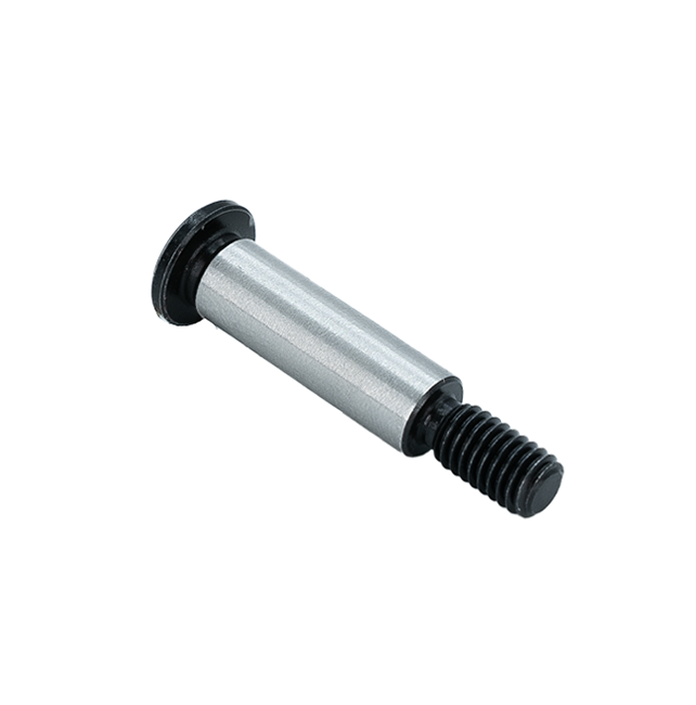WCP-2170 - #10-32 x 23/32" L Shoulder Bolt x 1/4" Round (Steel, Ultra Low Profile) (2-Pack)
