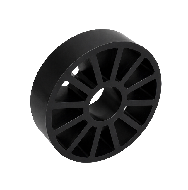 4" OD x 1" Wide Straight Flex Wheel (1-1/4" Round Stretch, 30A)